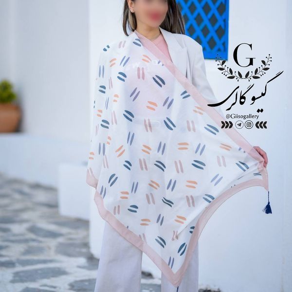 شال نخی اعلاء طرح ترند انتخابی منگولدار رنگبندی میکس