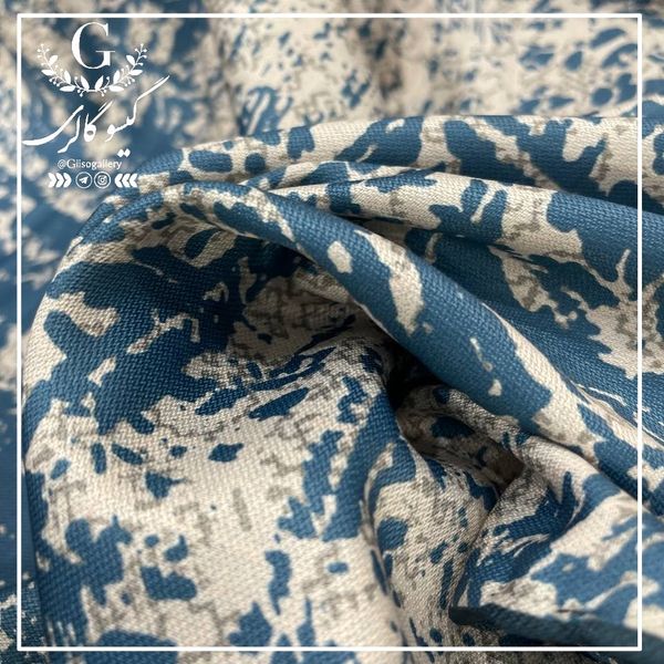 روسری پارچه باربارا دورو طرح دار ترک وارداتی قواره بزرگ