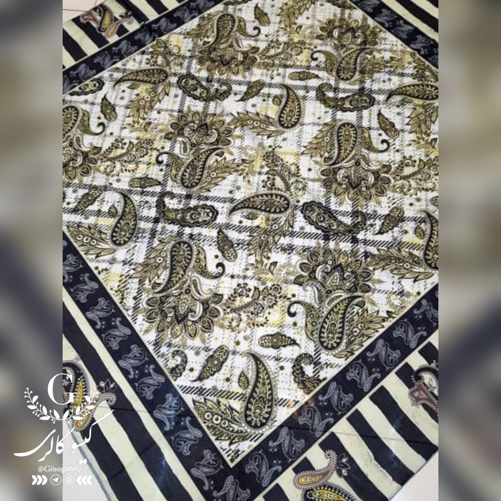 خرید آنلاین روسری نخی طرحدار  روز مادر  قواره بزرگ 140 ارسال رایگان