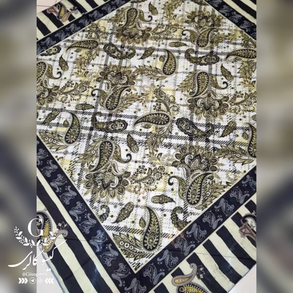 روسری نخی طرحدار  روز مادر  قواره بزرگ 140