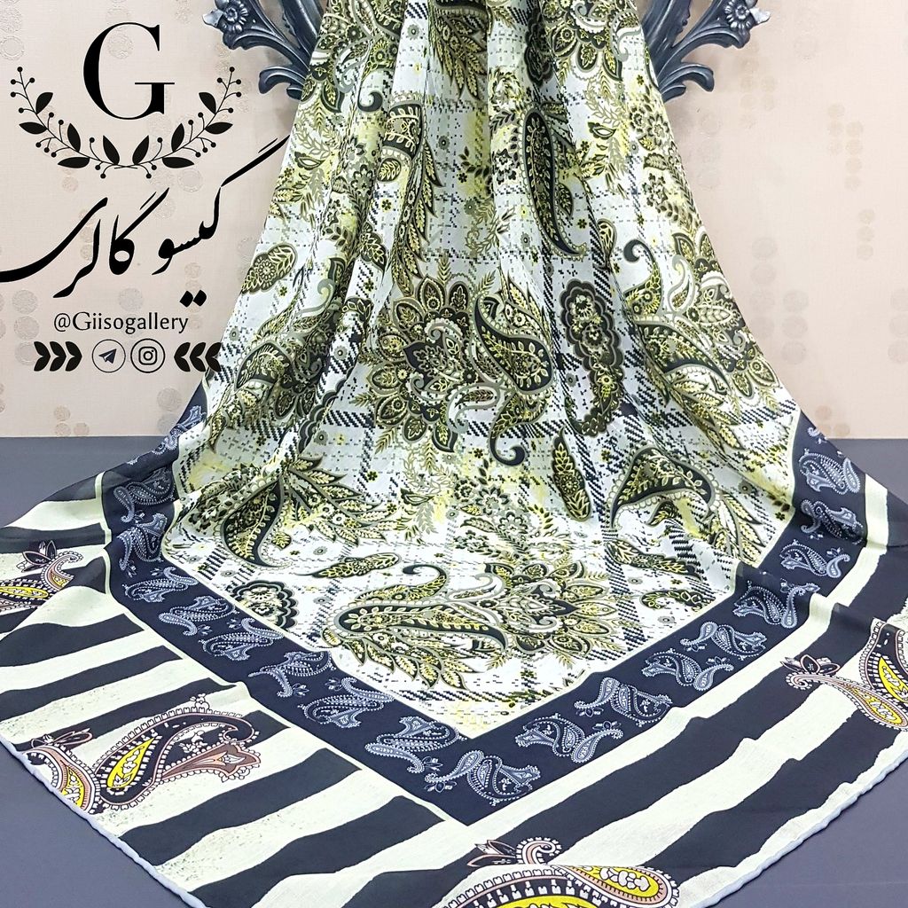 فروش اینترنتی روسری نخی طرحدار  روز مادر  قواره بزرگ 140 ارسال رایگان