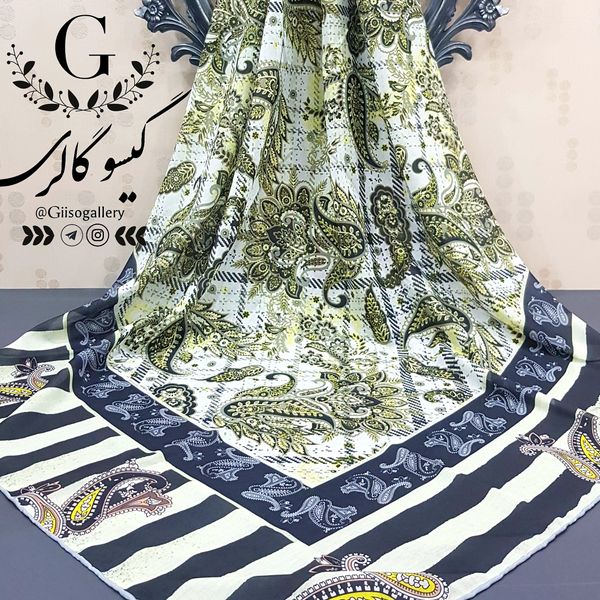 روسری نخی طرحدار  روز مادر  قواره بزرگ 140