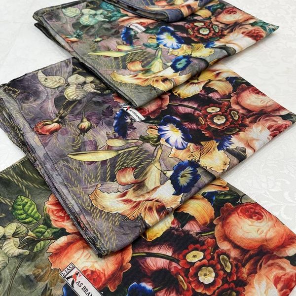 روسری نخی طرحدار  روز مادر  قواره بزرگ 140