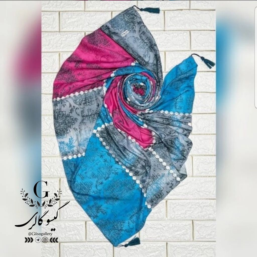 فروش اینترنتی روسری نخی طرحدار  روز مادر  قواره بزرگ 140 ارسال رایگان