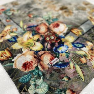 خرید اینترنتی روسری نخی طرحدار  روز مادر  قواره بزرگ 140 ارسال رایگان