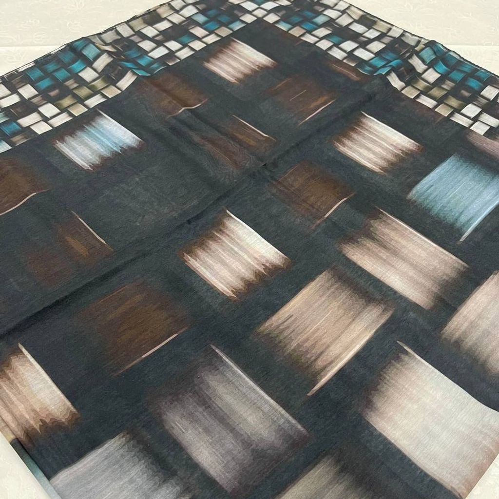 خرید آنلاین روسری نخی طرحدار  روز مادر  قواره بزرگ 140 ارسال رایگان