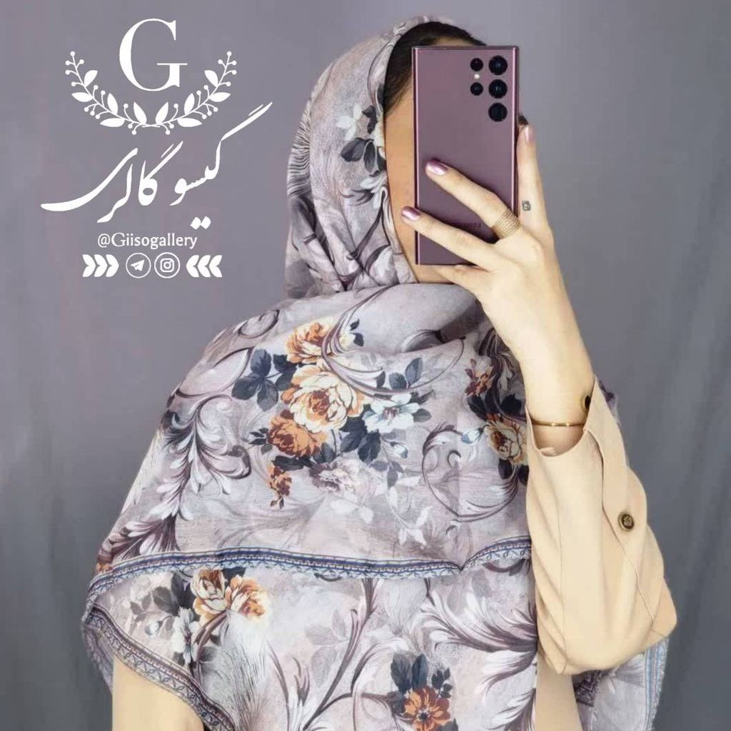 خرید اینترنتی روسری نخی قواره بزرگ بصورت عمده جینی رنگ طرح بندی و رنگبندی 