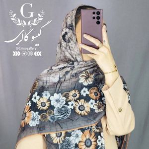 خرید اینترنتی روسری نخی قواره بزرگ بصورت عمده جینی رنگ طرح بندی و رنگبندی 