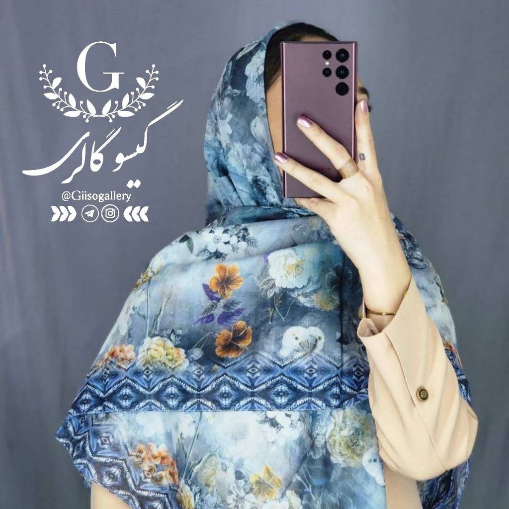 فروش اینترنتی روسری نخی قواره بزرگ بصورت عمده جینی رنگ طرح بندی و رنگبندی 