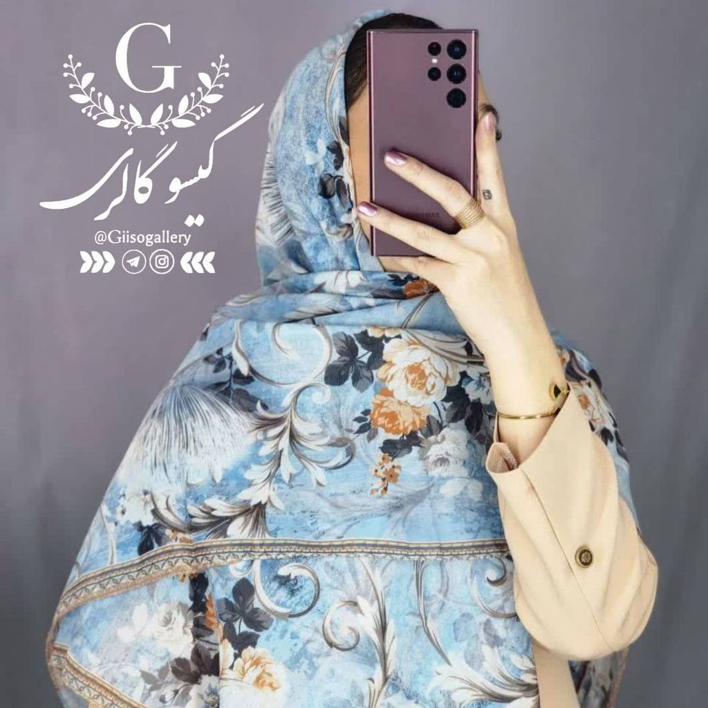 فروش اینترنتی روسری نخی قواره بزرگ بصورت عمده جینی رنگ طرح بندی و رنگبندی 