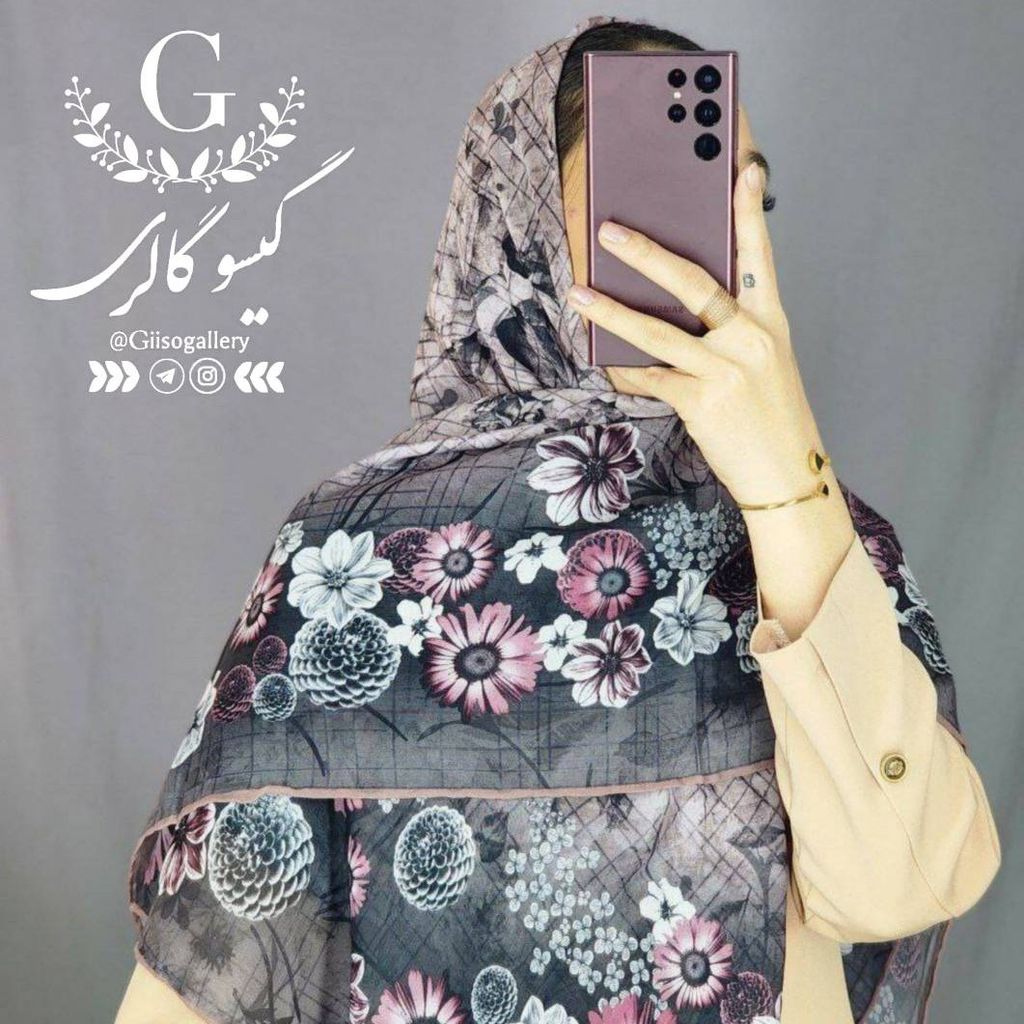 فروش اینترنتی روسری نخی قواره بزرگ بصورت عمده جینی رنگ طرح بندی و رنگبندی 