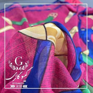 خرید آنلاین روسری نخی اعلا لطیف منگولدا ر قواره بزرگ برند مارسلو (ارسال رایگان)