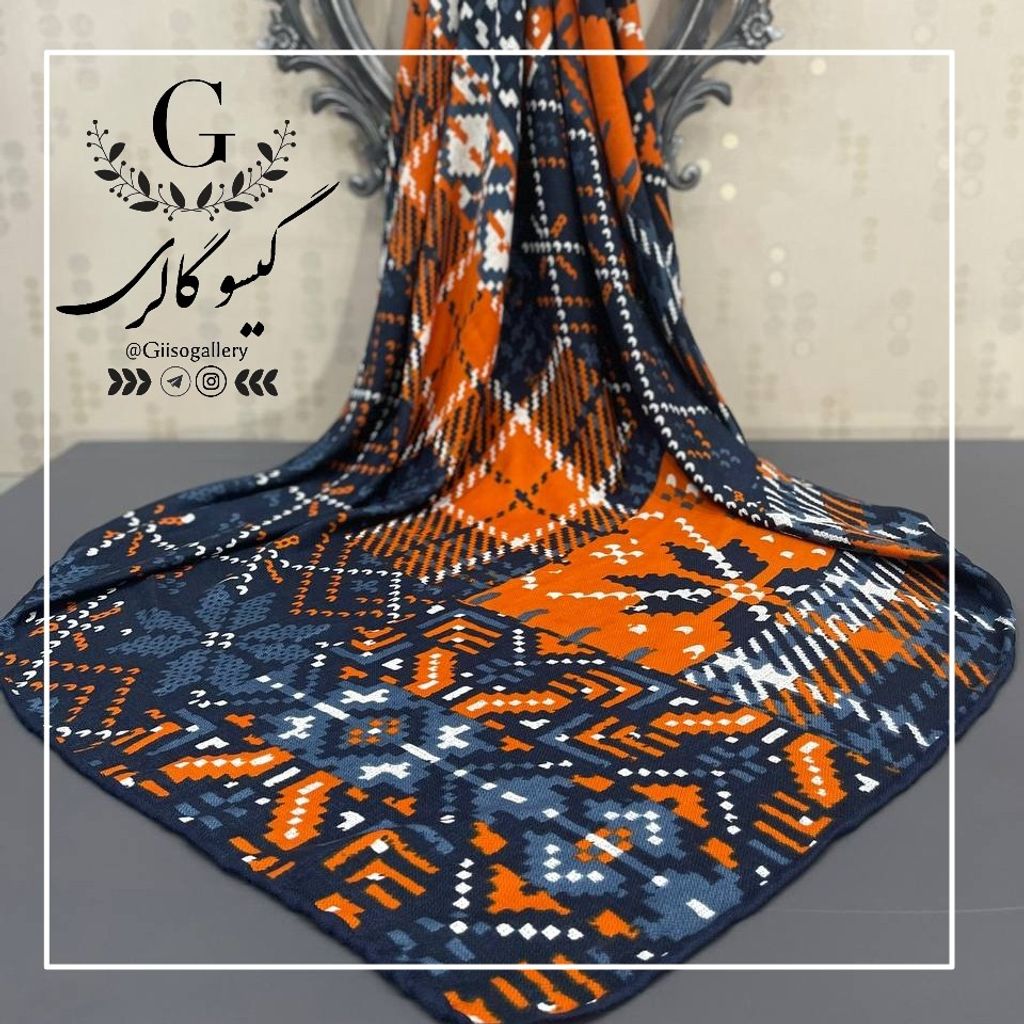 فروش اینترنتی روسری پارچه چهارفصل برند اعلا دستدوز قواره بزرگ طرح مشکی سفید (ارسال رایگان)