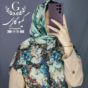 فروش اینترنتی روسری نخی درجه یک لطیف منگولدار قواره دار و خوش ایست طرحبندی