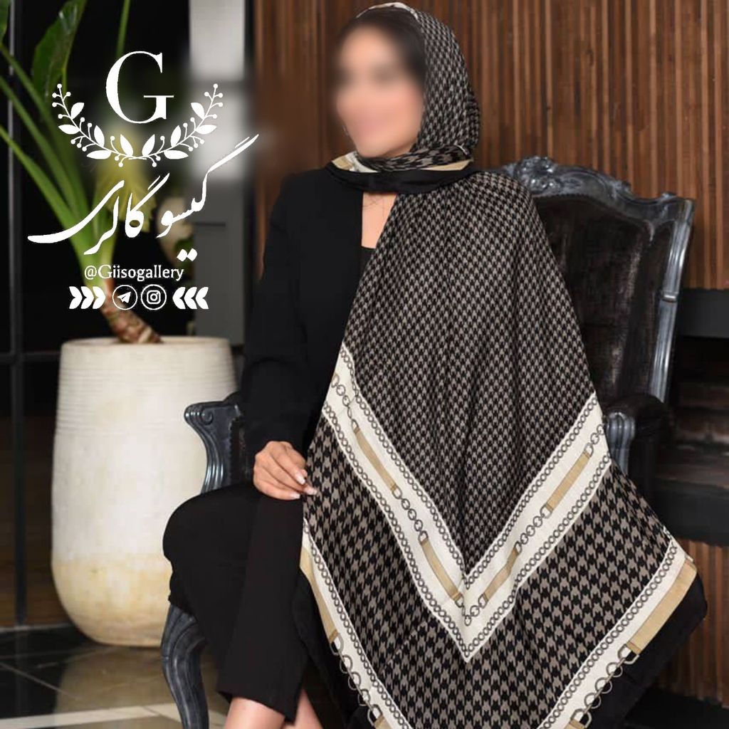 خرید اینترنتی (ارسال رایگان )روسری نخی اعلا بلاژیو طرح آرتا دستدوز قواره بزرگ