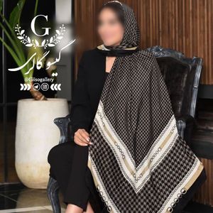 خرید اینترنتی (ارسال رایگان )روسری نخی اعلا بلاژیو طرح آرتا دستدوز قواره بزرگ