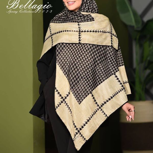 روسری نخی اعلا بلاژیو طرح آرتا دستدوز قواره بزرگ