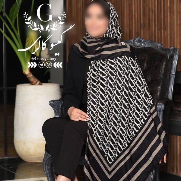 روسری نخی اعلا بلاژیو طرح آرتا دستدوز قواره بزرگ