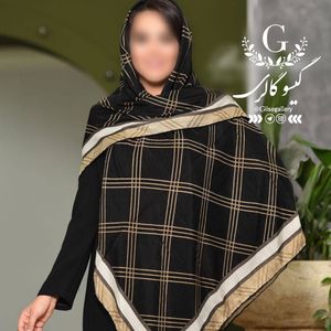 خرید آنلاین (ارسال رایگان )روسری نخی اعلا بلاژیو طرح آرتا دستدوز قواره بزرگ