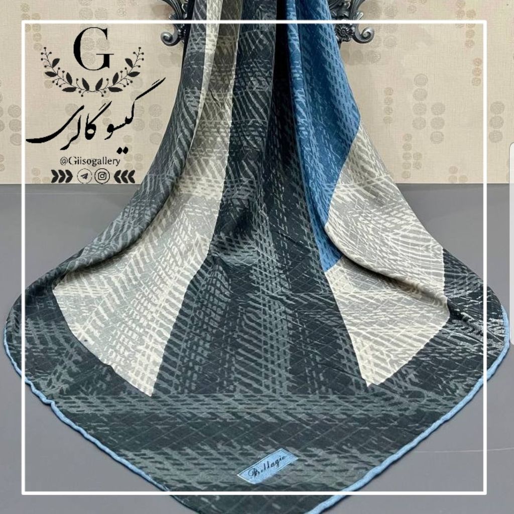 خرید اینترنتی حراج روسری نخی پاییزه قواردار طرحبندی