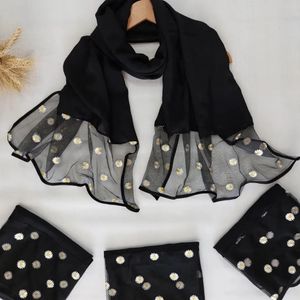 فروش اینترنتی شال اسلپ خامه دوزی شده حاشیه گلدوزی شده  طرح بابونه (ارسال رایگان)