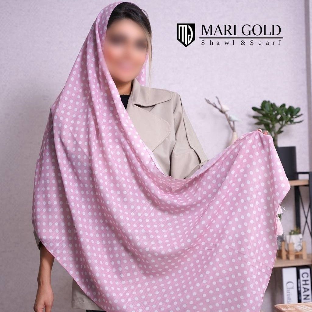 خرید آنلاین شال پارچه نخی منگولدار توپی رنگبندی (ارسال رایگان)