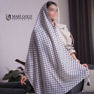 فروش اینترنتی شال پارچه نخی منگولدار توپی رنگبندی (ارسال رایگان)