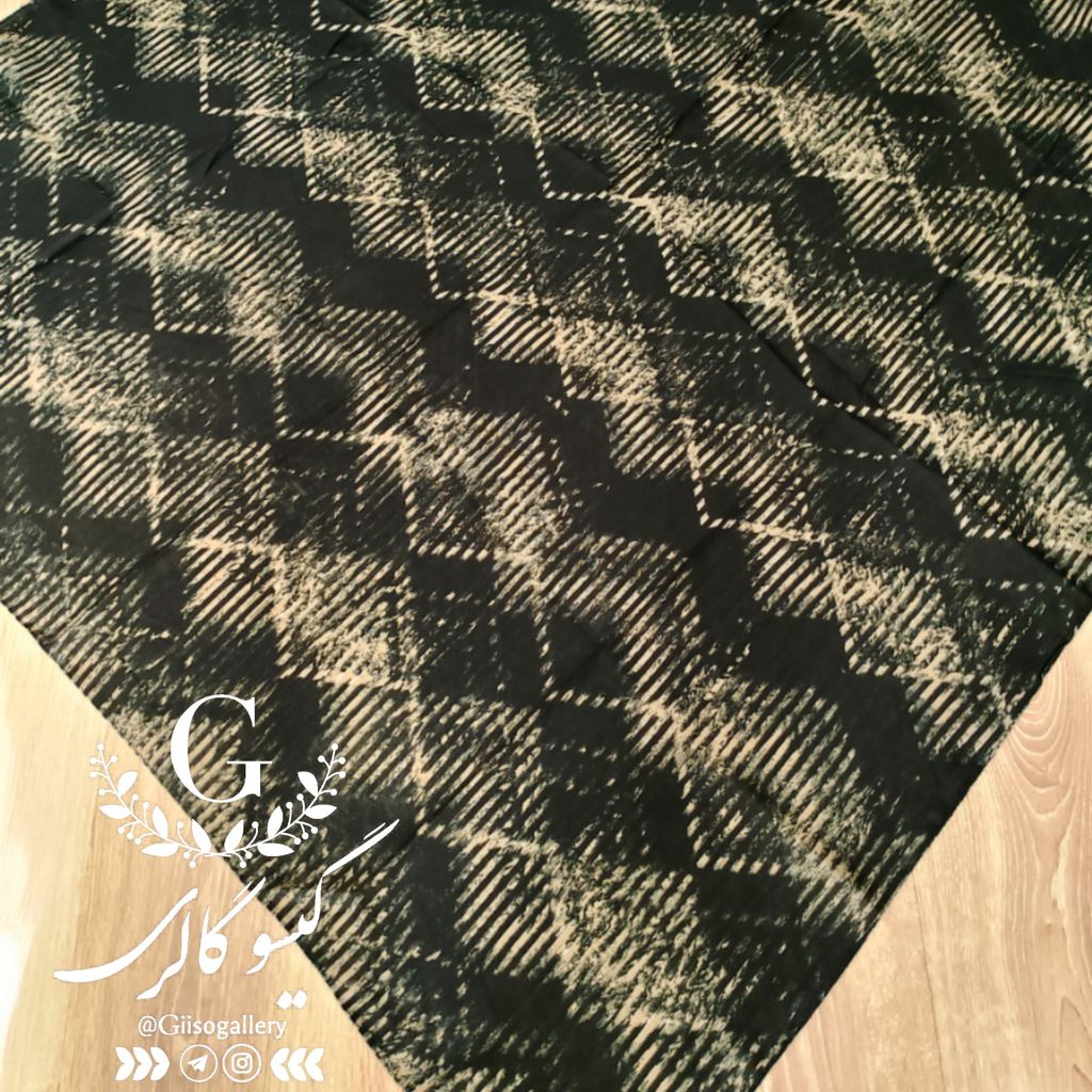 خرید آنلاین روسری میکس نسکافه ای نخی لطف و اعلاء طرحبندی برند  