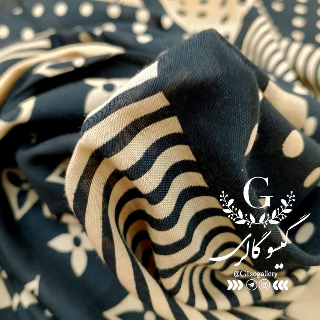 فروش اینترنتی روسری میکس نسکافه ای نخی لطف و اعلاء طرحبندی برند  