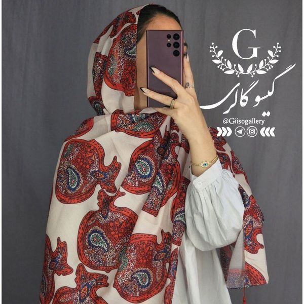 شال یلدایی نخی منگولدار برند اعلاتم