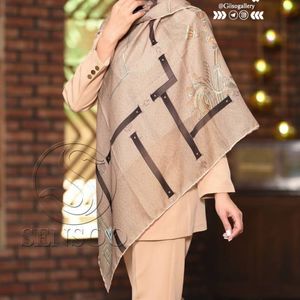 خرید آنلاین روسری پارچه اعلاء برند سنسو طرحبندی دستدوز قواره مجلسی