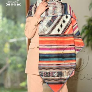 فروش اینترنتی روسری پارچه اعلاء برند سنسو طرحبندی دستدوز قواره مجلسی