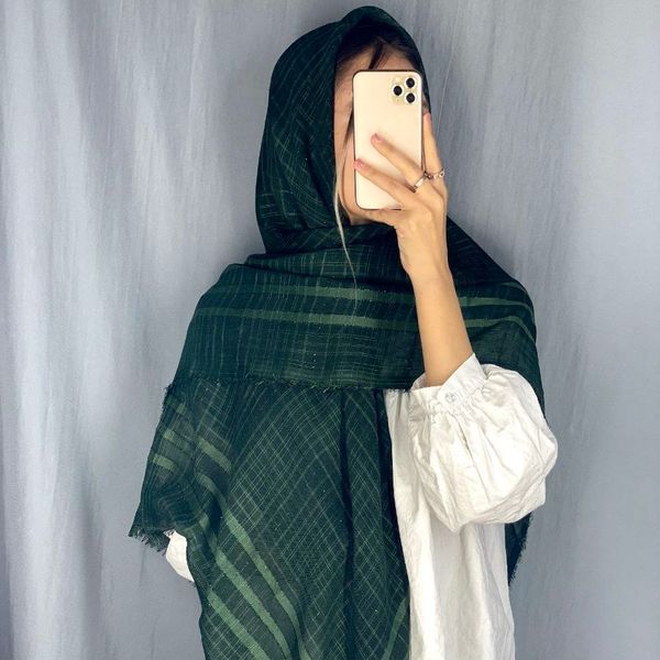 روسری نخی قواره بزرگ لمه دار