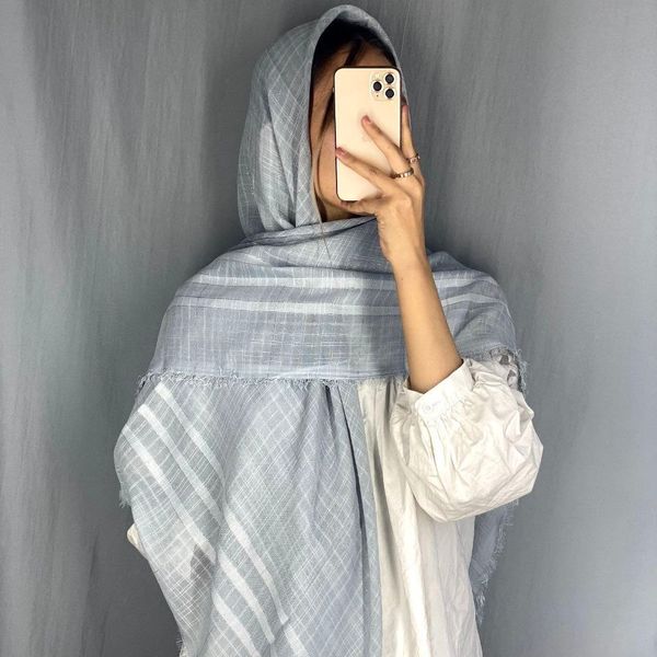 روسری نخی قواره بزرگ لمه دار