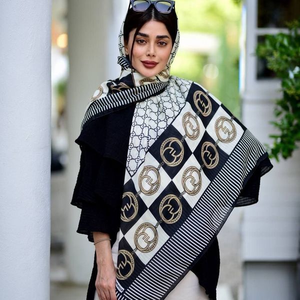 روسری سوپرنخ منگولدار قواره بزرگ