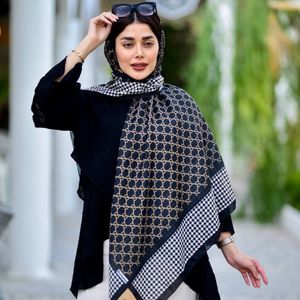 فروش اینترنتی روسری سوپرنخ منگولدار قواره بزرگ طرحبندی  ارسال رایگان و سراسری
