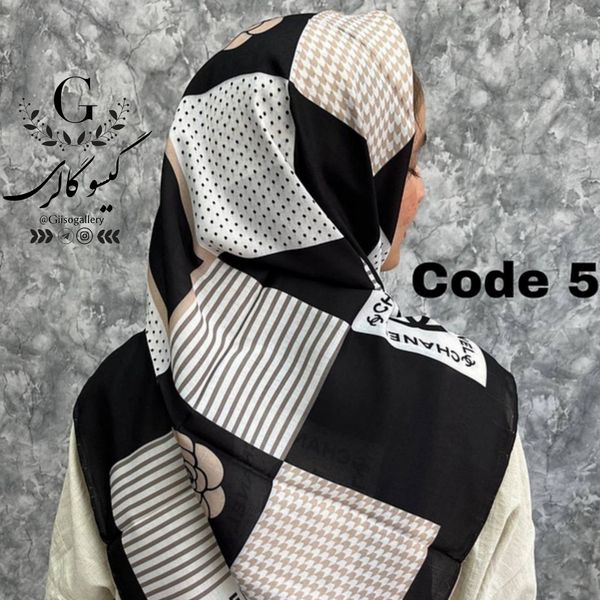 روسری پارچه اعلا دستدوز برند ماری گلد