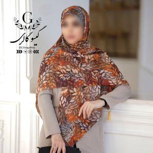 فروش اینترنتی روسری  نخ اسپان اعلا قواره بزرگ طرح بندی آبرنگی  ارسال رایگان 