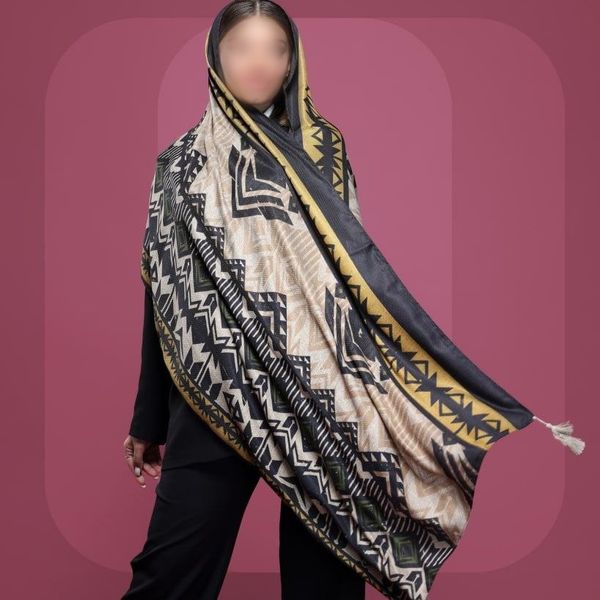 شال های نخی منگولدار