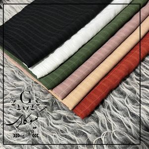 خرید آنلاین (ارسال رایگان ) شال پارچه جاذبه برجسته منگولدار خوش ایست  