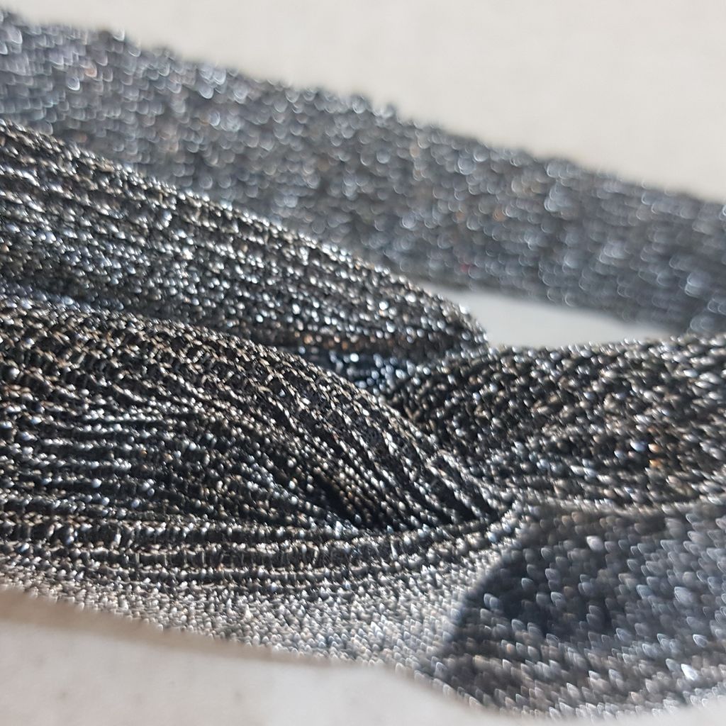 خرید آنلاین هدبند زنانه پارچه شایندار براق رنگبندی انتخابی سایز متوسط رنگ ثابت