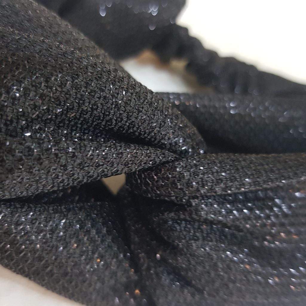 خرید اینترنتی هدبند زنانه پارچه شایندار براق رنگبندی انتخابی سایز متوسط رنگ ثابت