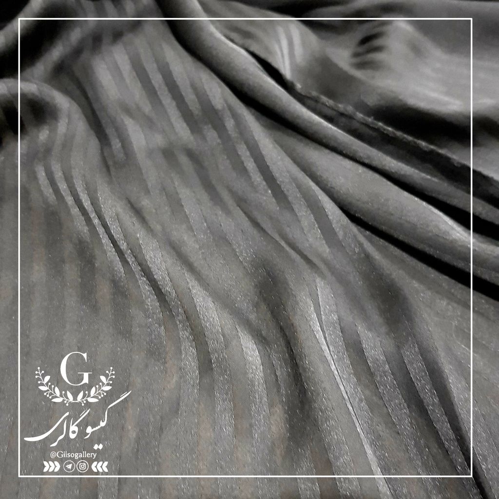 خرید آنلاین شال مشکی مجلسی حریر شیشه ای طرح زبرا منگولدار (ارسال رایگان)