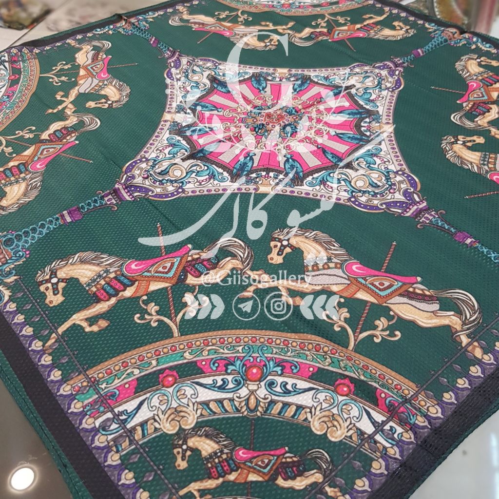 خرید آنلاین مینی اسکارف نخی طرحبندی ترند دستدوز و دور دوخت 