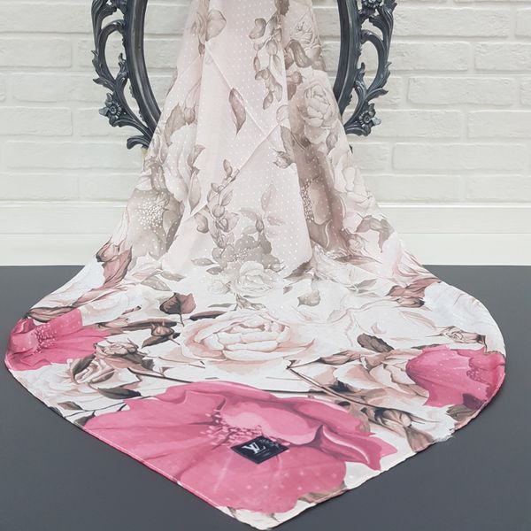 روسری نخ کریستالی طرح گل