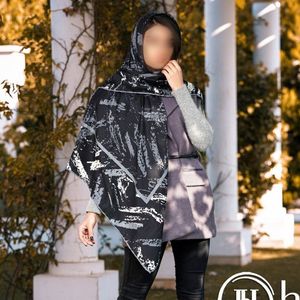 روسری کجراه نخی دستدوز قواره بزرگ برند اچ بی اس
