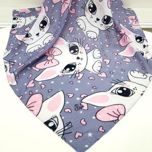 خرید آنلاین روسری نخی فانتزی طرح کیتی ملوس