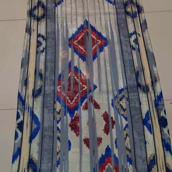 شال نخی طرحدار لب ریش