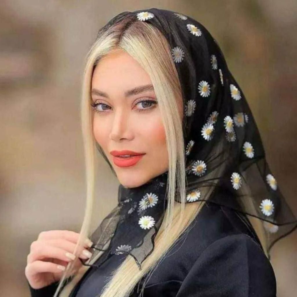 خرید اینترنتی مینی اسکارف تور بابونه گلدوزی توری