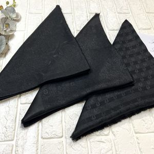 فروش اینترنتی روسری مشکی  ژاکارد لمه دار  قواره بزرگ  دورو ، وارداتی  